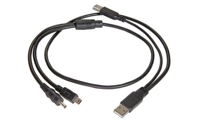 USB Y CABLE A TO DC CONN