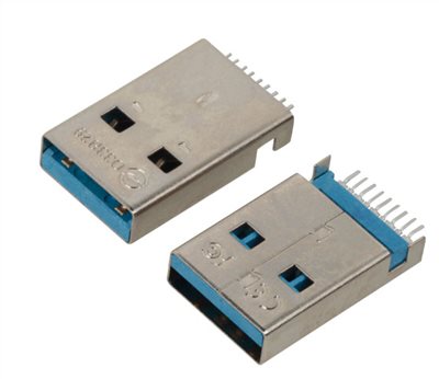 USB 3.0 A TYPE PLUG SMD(SHELL WITH CODE)