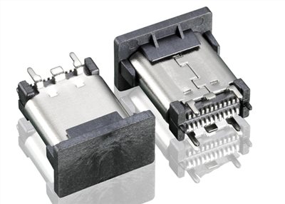 TYPE C 3.1 FULL FEATURE RECEPTACLE VERTICAL